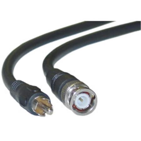 Cable Wholesale CableWholesale 11X1-02106 RG59U Coaxial BNC to RCA Video Cable  Black  BNC Male to RCA Male  75 Ohm  95% Braid  6 foot 11X1-02106